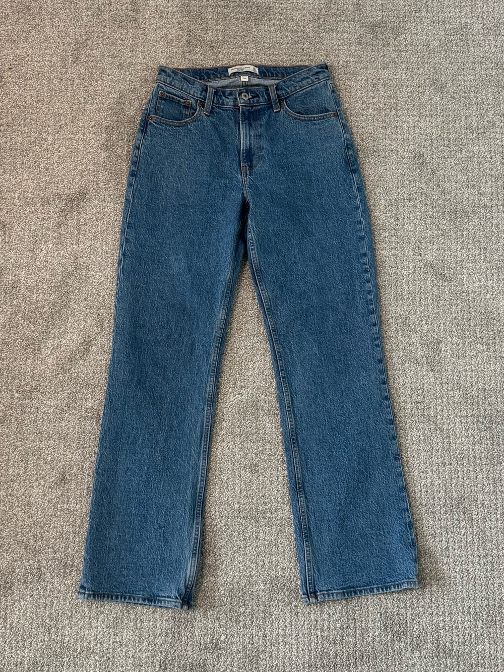 Abercrombie Baggy 24 short Lowrise Women's Dark Blue Jeans